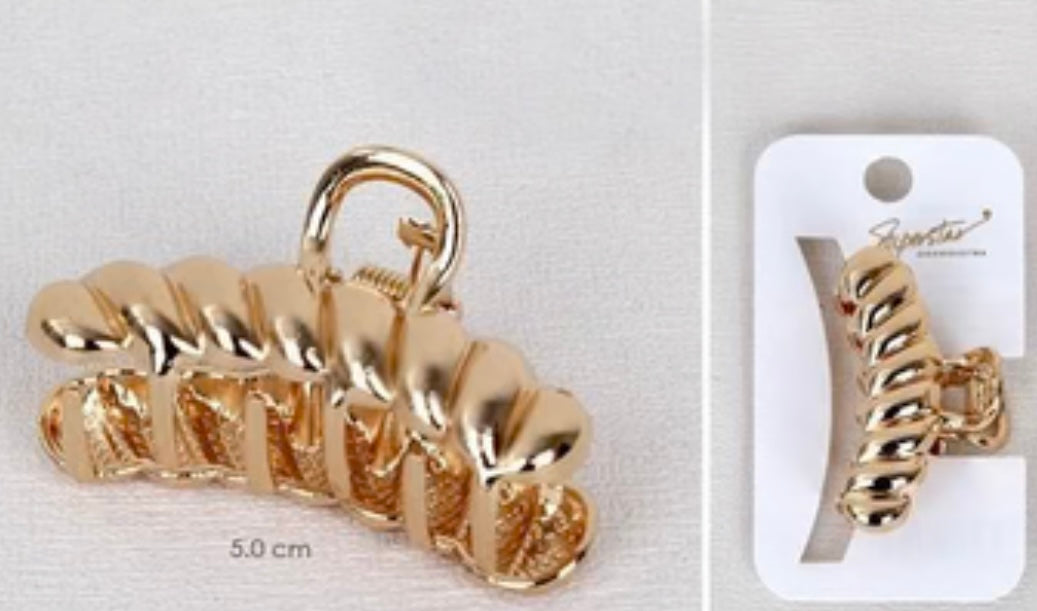 Gold small claw clip