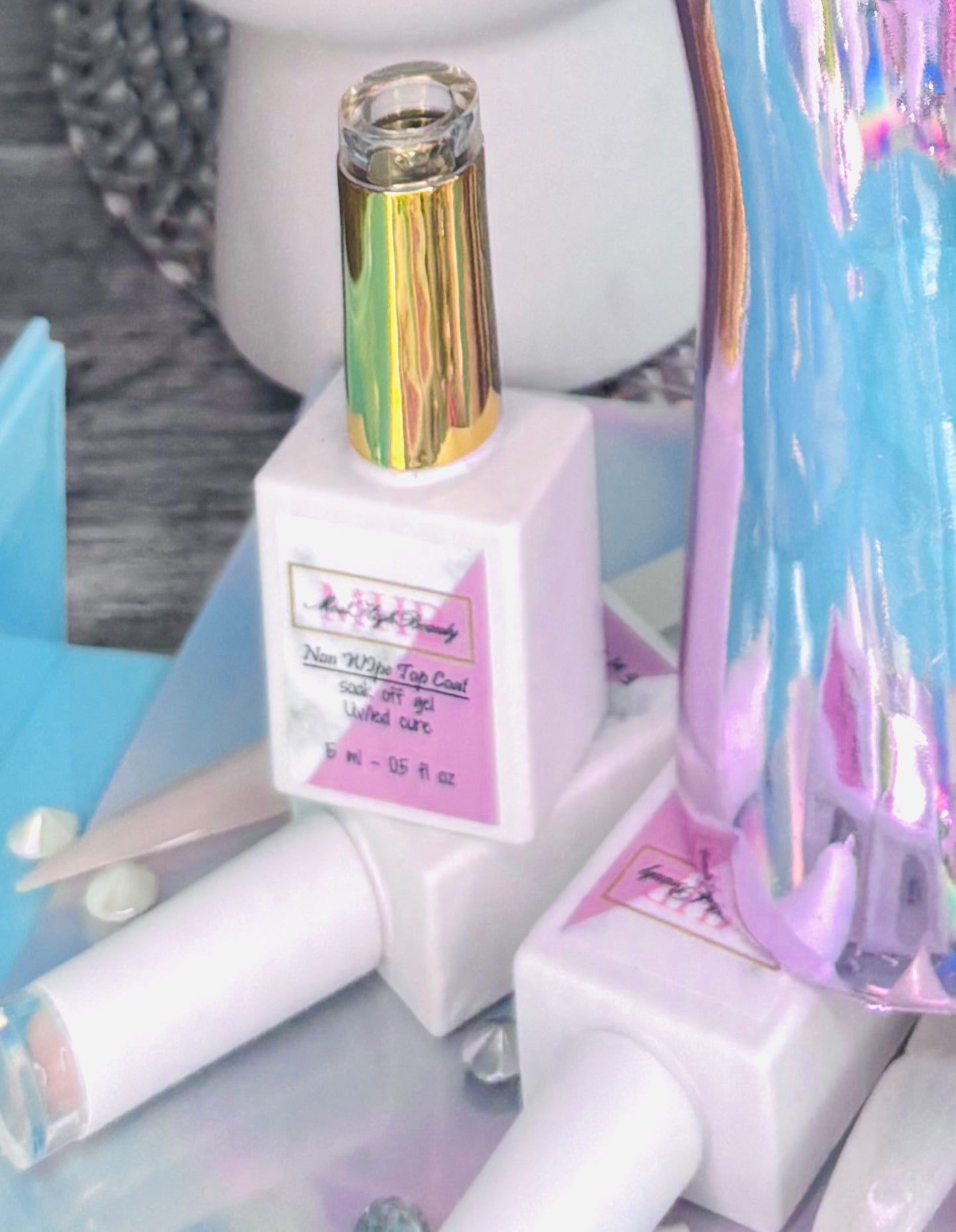 Glossy nonwipe Top coat