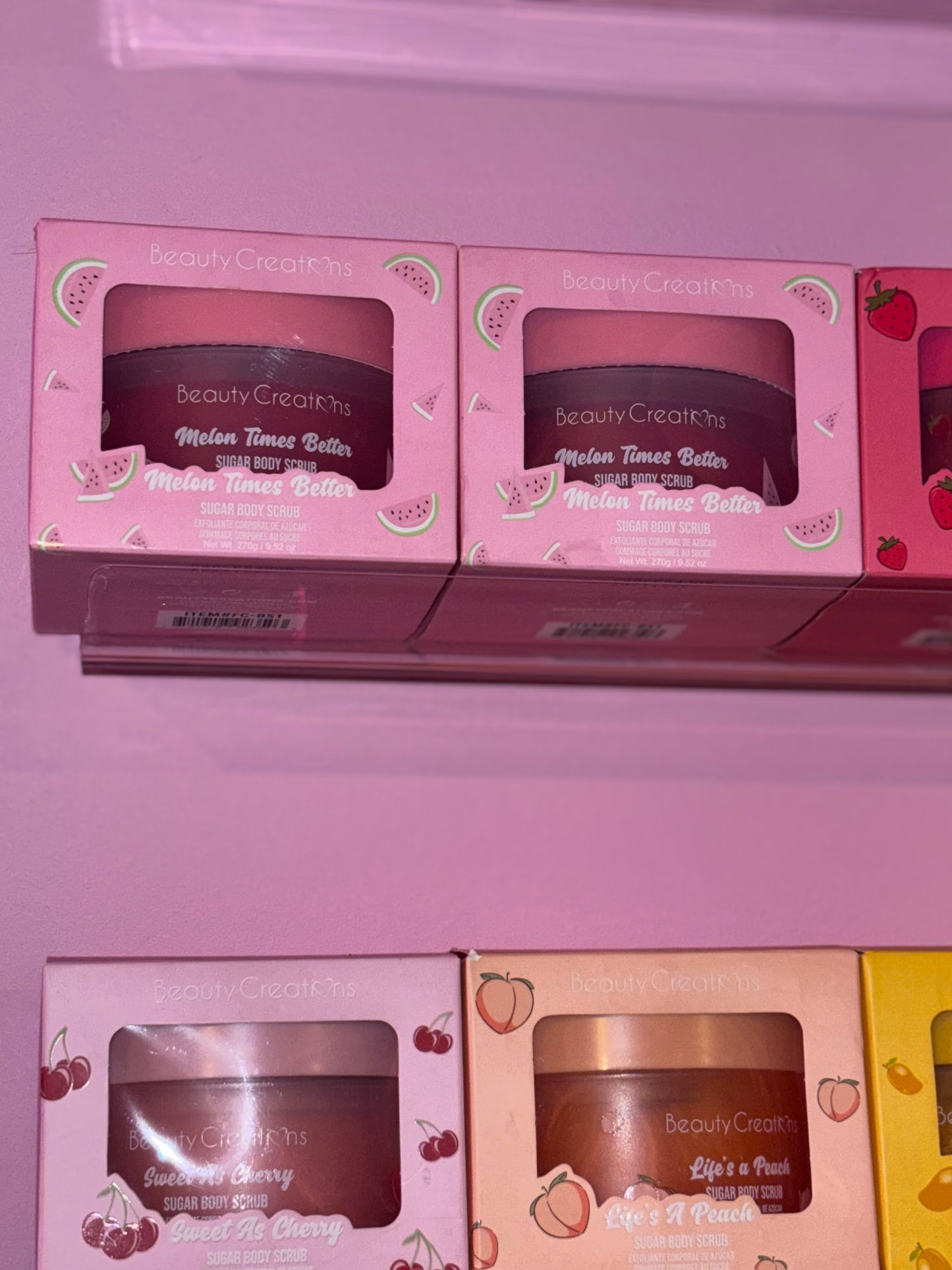 Beauty Creations sweet dose body scubs