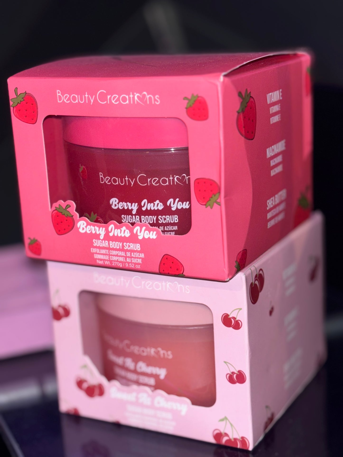 Beauty Creations sweet dose body scubs