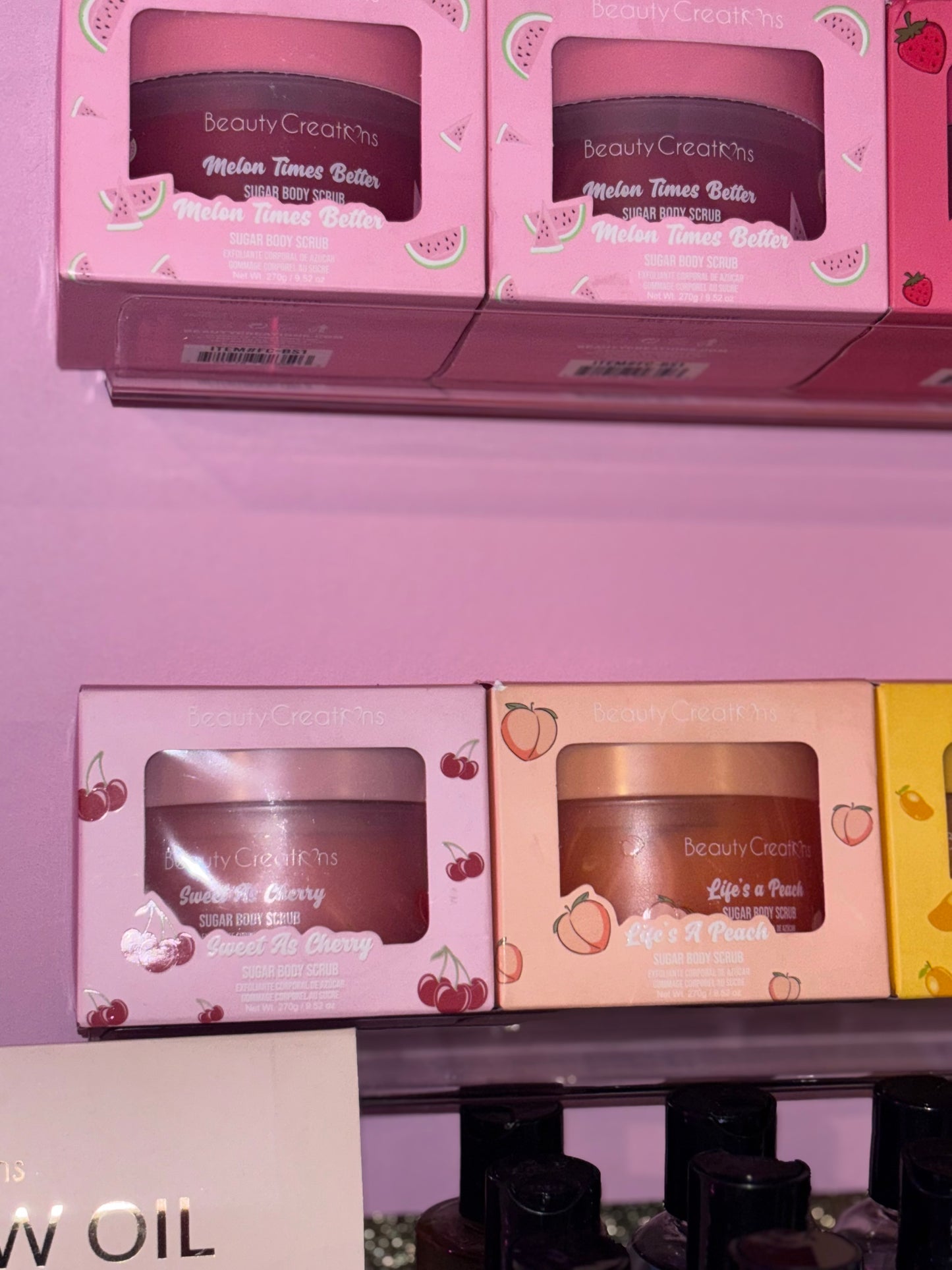 Beauty Creations sweet dose body scubs