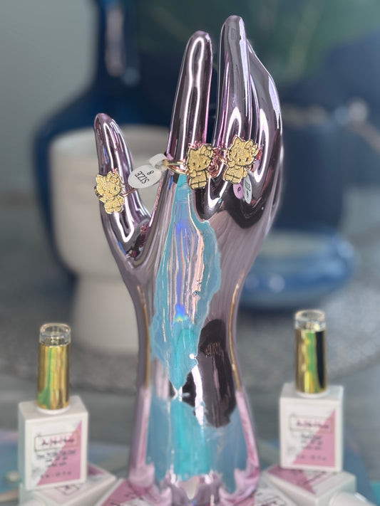 Hk gold plated rings