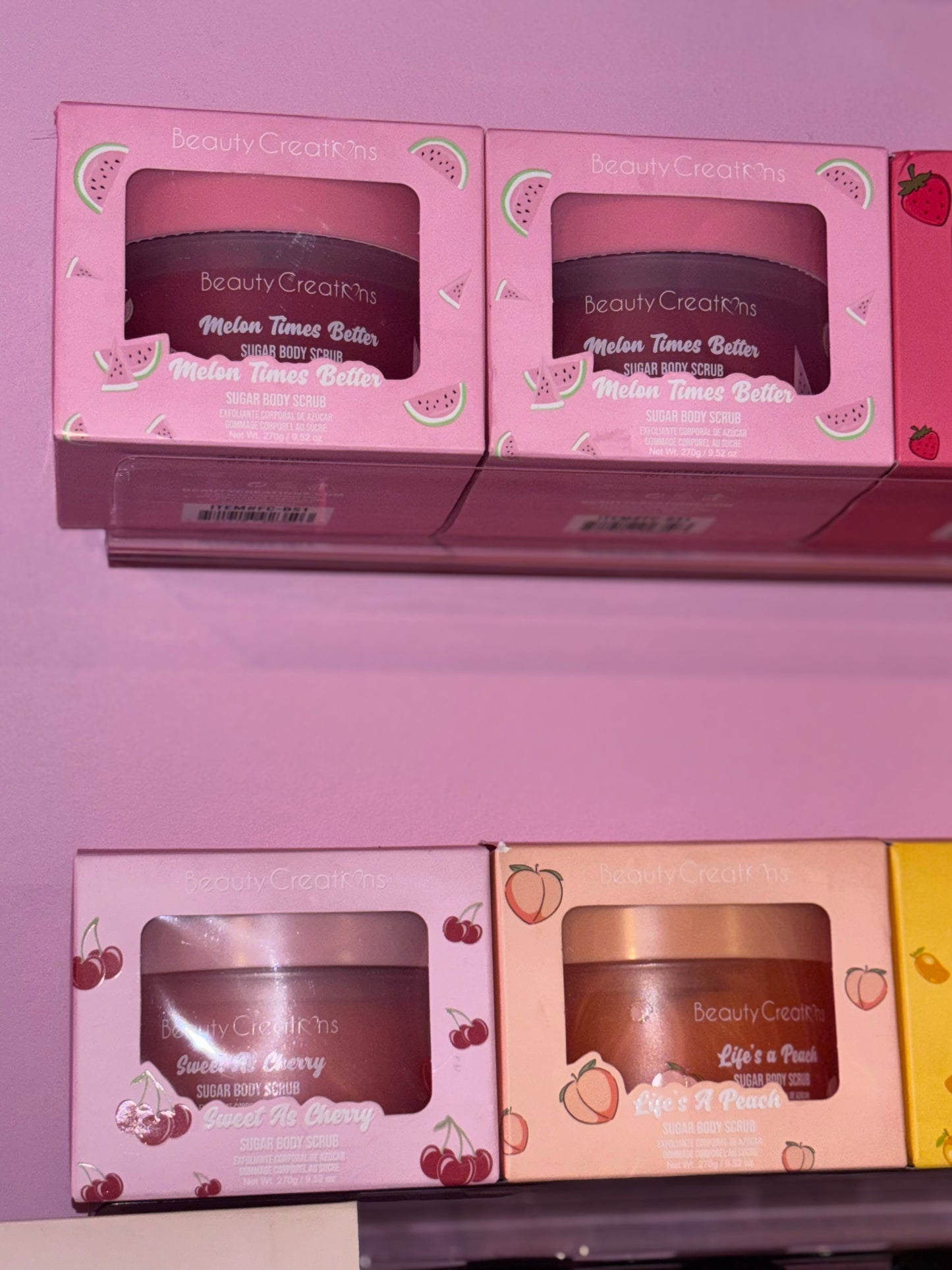 Beauty Creations sweet dose body scubs