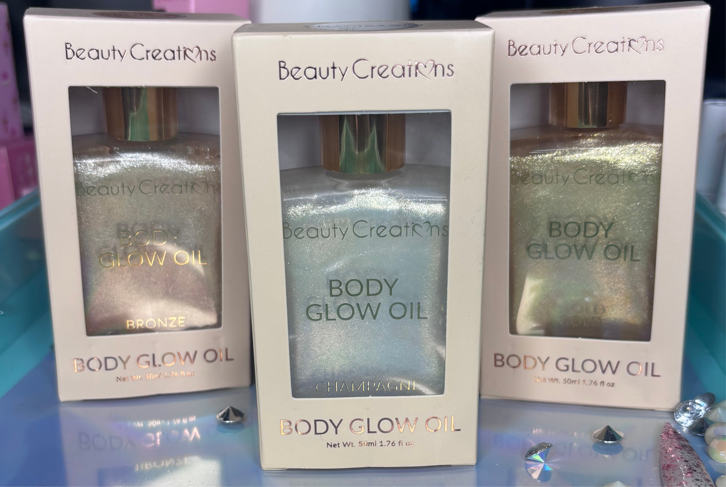 Beauty Creations body glow oil